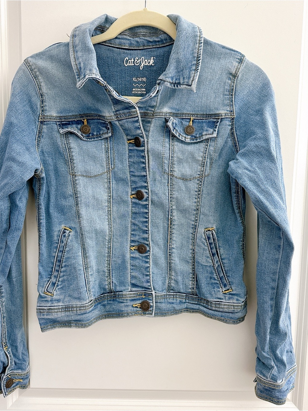 Cat & Jack Denim Jacket Kids XL 14/16